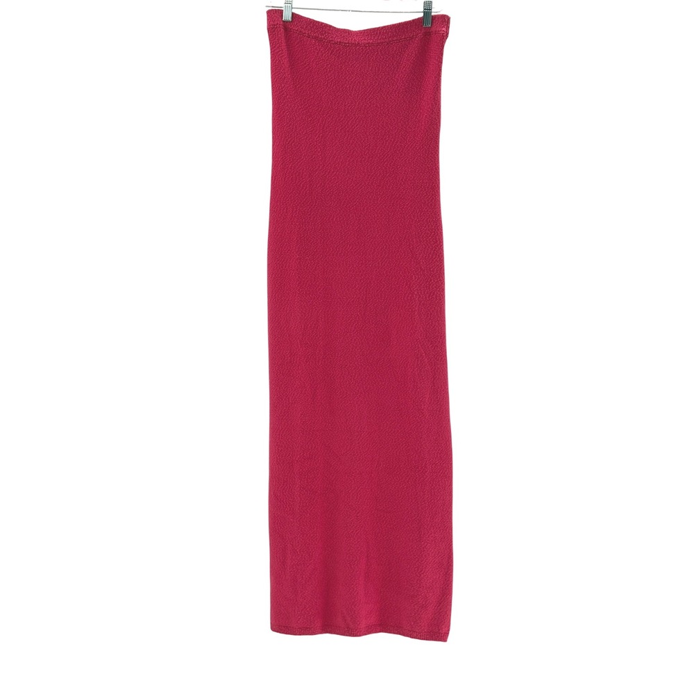 Free People Beach Dress Tube‎ Sleeveless Maxi Women Large Pink Stretchy